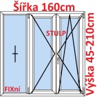 Trojkdl Okna FIX + O + OS (Stulp) - ka 160cm